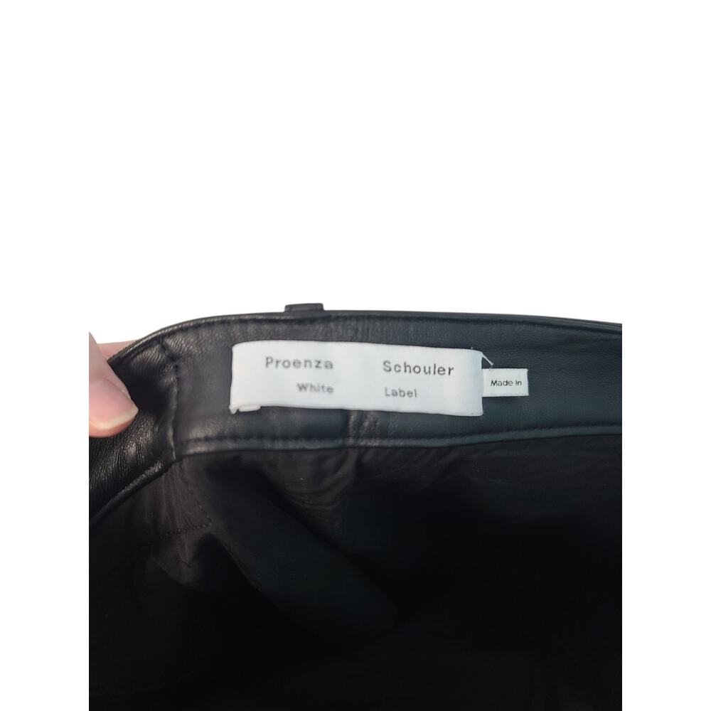 Proenza Schouler White Label High Rise Cropped Leather Pant 6 - Picture 4 of 8